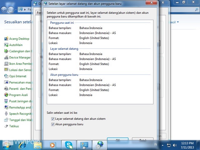 Cara Mengganti Bahasa Windows 7