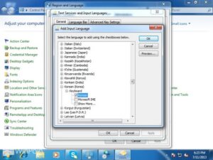 Cara Menambahkan Atau Menghapus Keyboard Input Language Windows 7