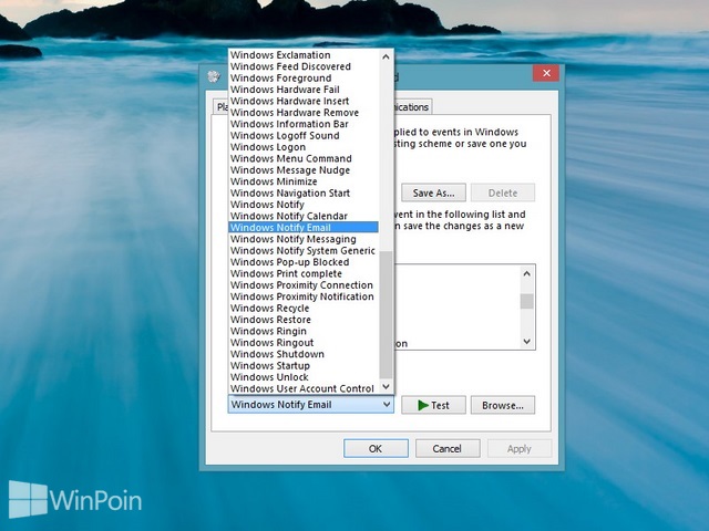 Cara Mengganti Sound Notifikasi Email Baru di Windows 8