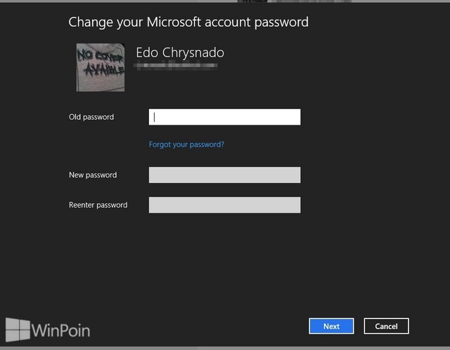 Cara Mengganti Password Akun Microsoft di Windows 8