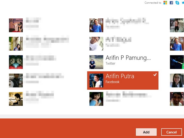 Cara Menghubungkan Akun di Aplikasi People Windows 8