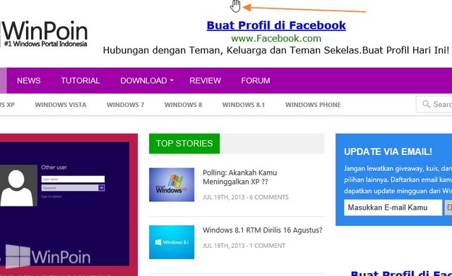 Cara Multitasking Aplikasi Metro di Windows 8