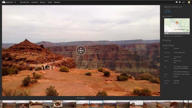 Panorama View di SkyDrive Bisa Dinikmati Melalui Windows 8.1