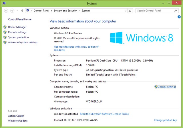 Fitur Windows Experience Index Ditiadakan di Windows 8.1 Preview