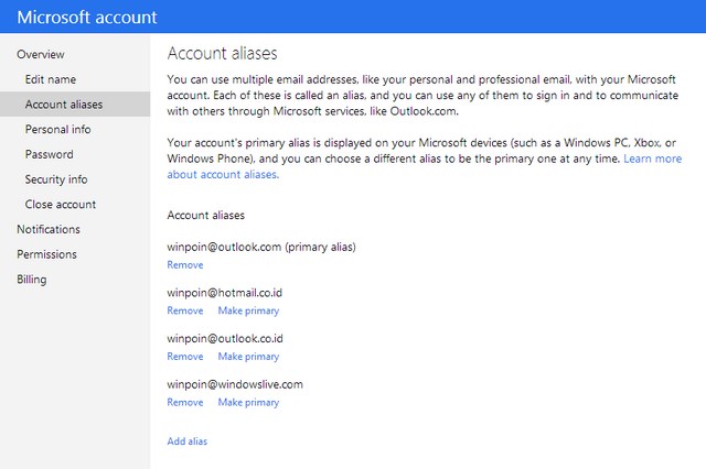 Kini Kamu Bisa Login ke Microsoft Account Menggunakan Akun Alias Apapun