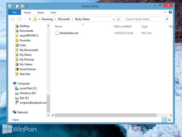 Cara Backup dan Restore Sticky Note di Windows 8