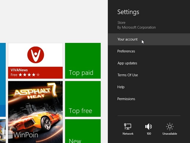Cara Login dan Logout Windows Store di Windows 8