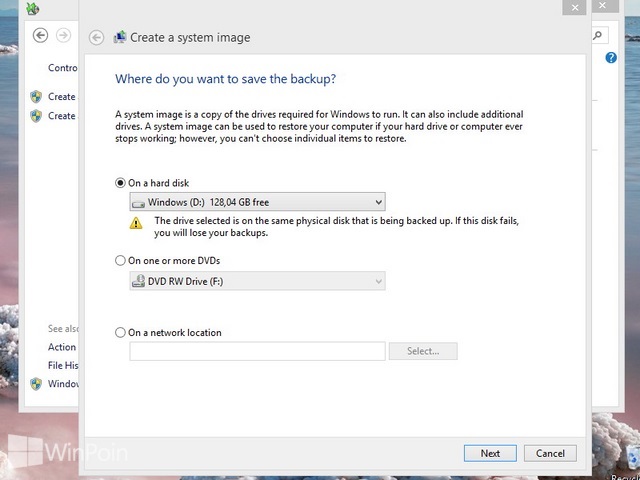 Cara Membuat System Image Windows 8 