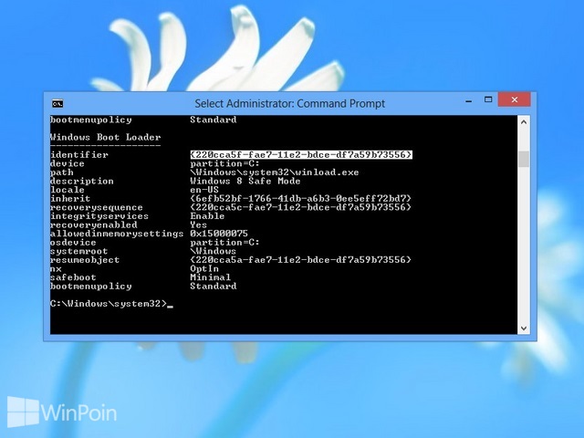 Cara Menambah Safe Mode di Windows Boot Manager Windows 8