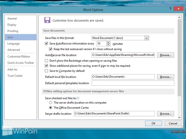 Cara Mengatur Waktu Auto Save Microsoft Word 2013