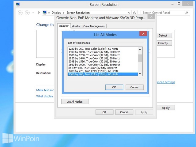 Cara Mengatur Resolusi Monitor di Windows 8
