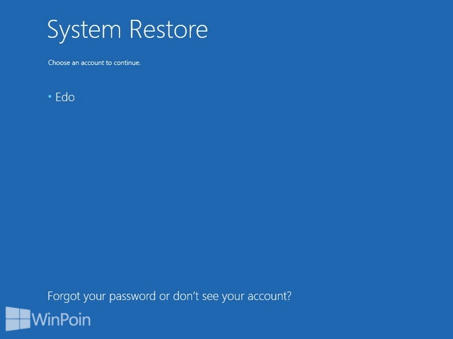 Cara Menggunakan System Restore Windows 8