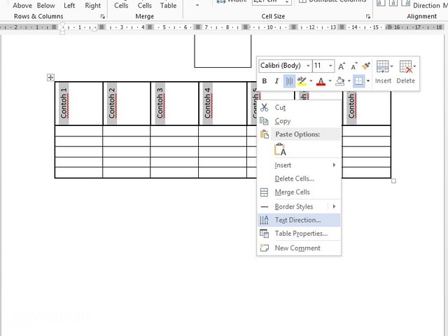 Cara Mengubah Arah Text di Word 2013