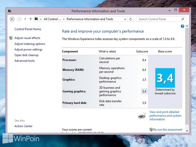 Cara Melakukan Reset Windows Experience Index