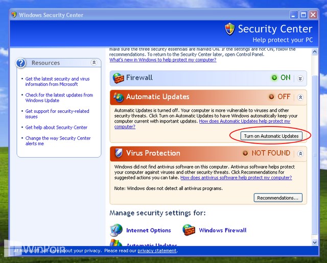 Cara Update Windows XP