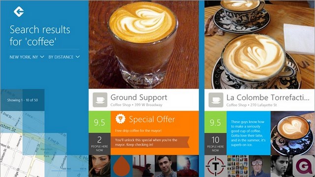 Download Aplikasi Foursquare untuk Windows 8