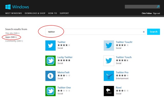 Kini Kamu Bisa Mencari Aplikasi di Windows Store Melalui Web (Fyuh..Akhirnya..!)