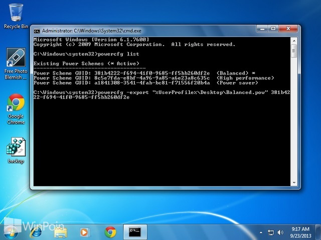 Cara Back Up Pengaturan Power Plan Windows 7 & 8