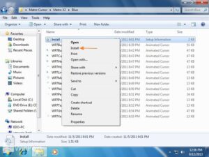 Cara Install Mouse Cursor di Windows 7