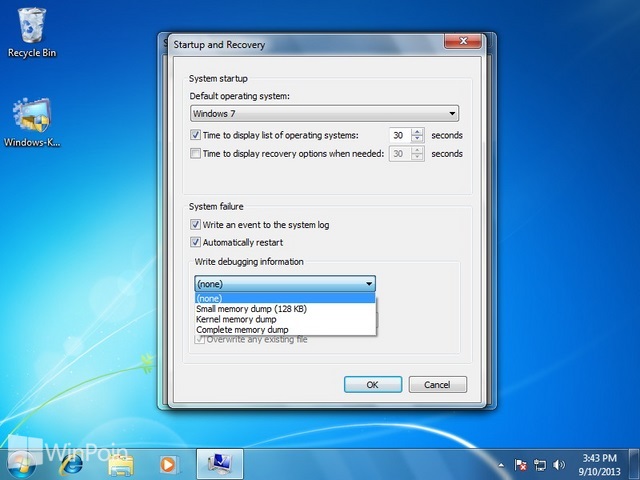 Cara Mengatur Windows untuk Membuat File Dump Ketika BSOD