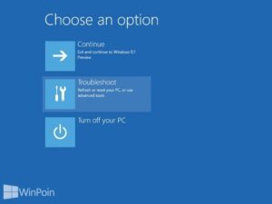 Cara Boot ke Advanced Startup Options di Windows 8.1