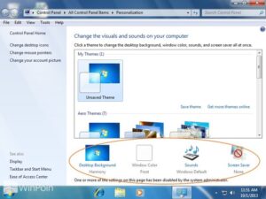 Cara Mematikan Pengaturan Window Color dan Appearance Windows 7