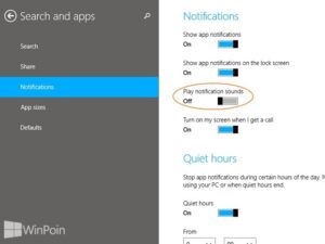Cara Mematikan Sound Notifikasi Aplikasi Modern Windows 8 & 8.1
