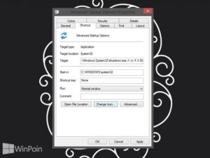 Cara Membuat Shortcut Advanced Startup Options di Windows 8 & 8.1