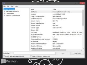 Cara Melihat Informasi System di Windows 8.1