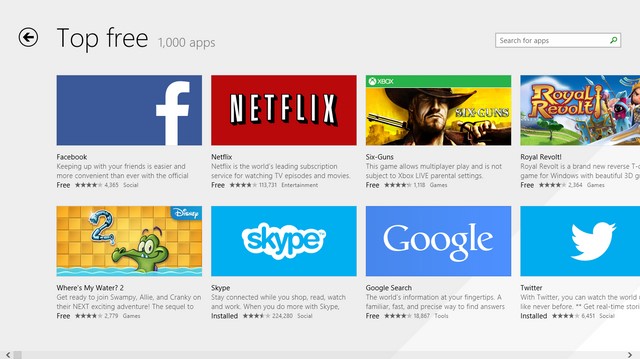 Facebook Menjadi Aplikasi Gratis Terpopuler di Windows Store