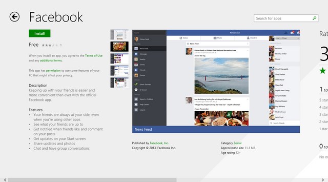 Inilah Aplikasi Facebook Official untuk Windows 8.1 [Review Esklusif]