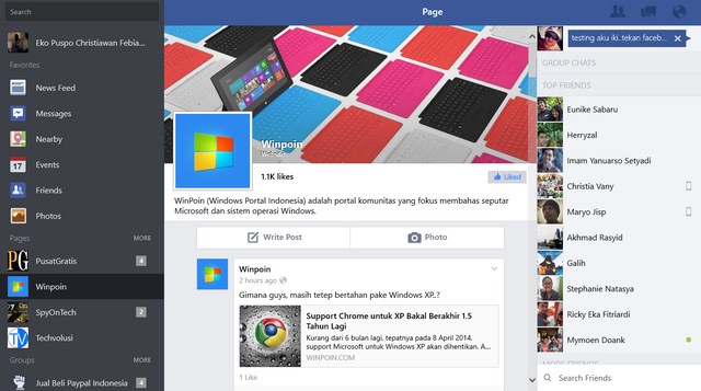 Inilah Aplikasi Facebook Official untuk Windows 8.1 [Review Esklusif]