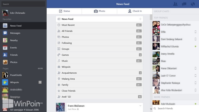 Review Aplikasi Facebook Windows 8: Memberikan Notifikasi Real Time