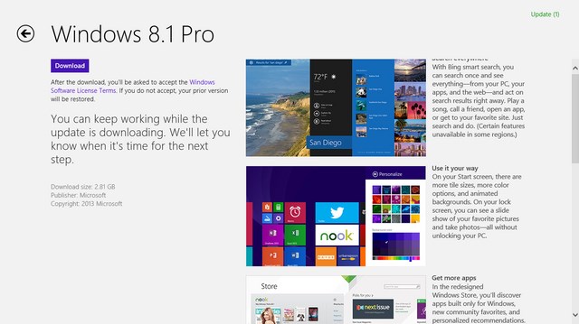 Windows 8.1 Sudah Bisa Didownload Sekarang!