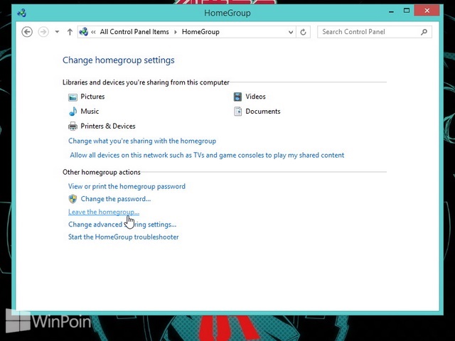 Cara Keluar dari HomeGroup di Windows 8 dan Windows 8.1