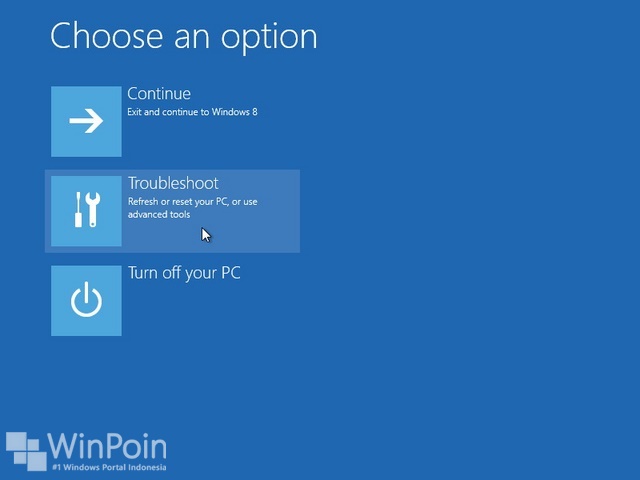 Cara Memasuki Advanced Startup Option Windows 8 dengan DVD Installasi