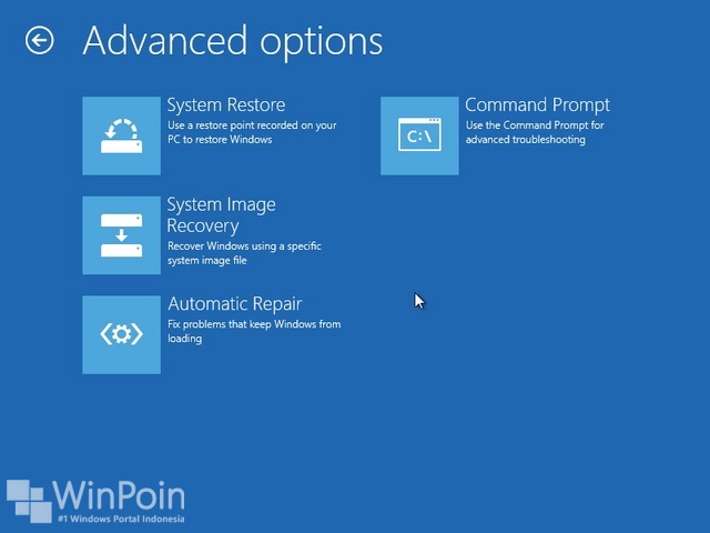Cara Memasuki Advanced Startup Option Windows 8 dengan DVD Installasi