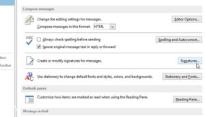 Cara Membuat Signature di Outlook 2013