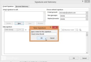 Cara Membuat Signature di Outlook 2013