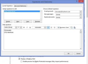 Cara Membuat Signature di Outlook 2013