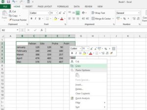 Cara Memindahkan Tempat Kolom dan Baris di Excel 2013
