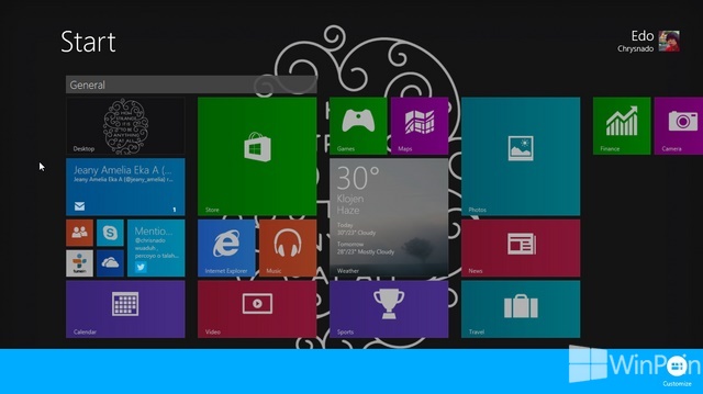 Cara Mengubah Ukuran Tile Aplikasi Start Screen di Windows 8.1