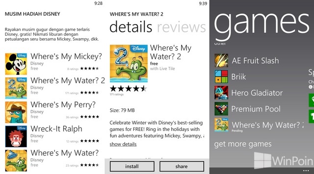 Pengguna Windows Phone, Segera Download Beberapa Aplikasi Gratis dari Disney