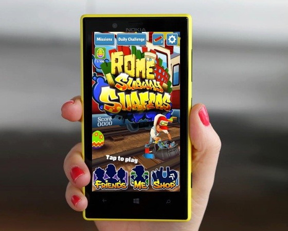 Game Subway Surfers Kini Hadir di Windows Phone 8