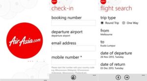 Aplikasi Official AirAsia Kini Sudah Hadir di Windows Phone