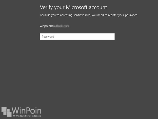 Cara Mengganti Password di Windows 8.1 (Akun Online)