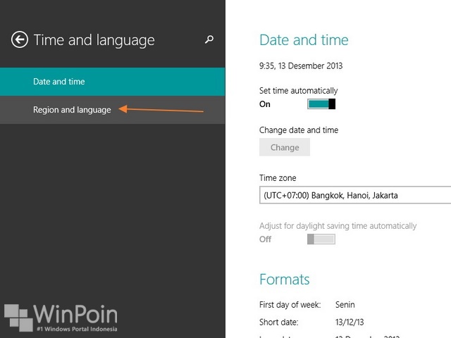 Cara Mengganti Region di Windows Store pada Windows 8