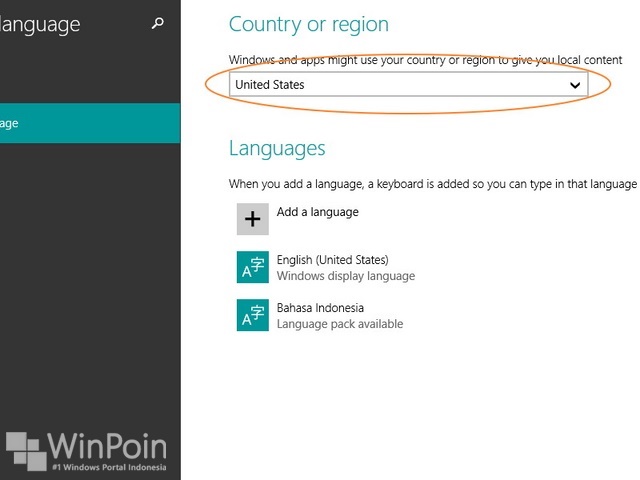 Cara Mengganti Region di Windows Store pada Windows 8