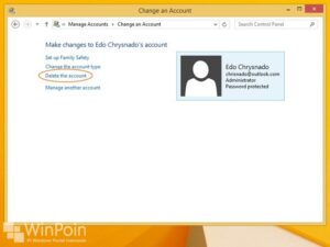 Cara Menghapus User di Windows 8.1