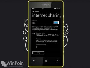 Cara Mengubah Nokia Lumia 520 Menjadi Wi-Fi Hotspot